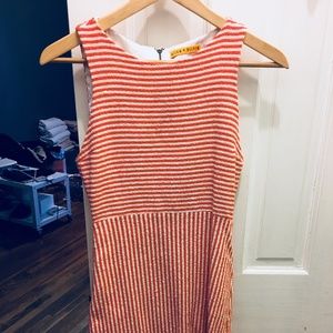 Alice + Olivia Orange Stripe Sun Dress & Back Hole